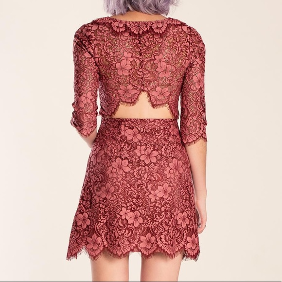 HP🎉 FLL🍋 Theodora Mini Lace Dress - Picture 3 of 10